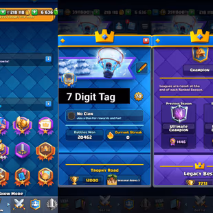 KT 15 🌸 Lv70 🌸 6.6k Gems | Maxed CR | 94 Elites Level 15 n 120 Max Cards | 189 Emotes | 22 Evos |  7 Digit Tag | Rare - Image 3