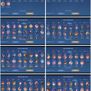 [IOS/ANDROID] CEL LVL 109 | 131 HEROES | 417 SKINS | EXALTED 2 | LUNOX LEGEND - LANCE KISHIN - CHOU KOF - TERRY PAQUITO  - Image 3