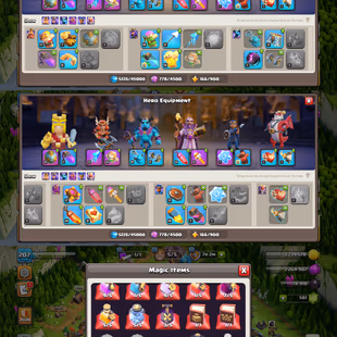 🔥TH-15 NEAR MAX🔥XP-207! SB[16L] FA[21L] AF[10L]! HEROES:-77-80-53-55-29-2! 5X PETS! FAST DELIVERY - Image 4