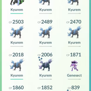 🔥LEVEL 50 💎 SHINY LEGENDARY FUSED KYUREM BLACK [] 10 SHINY [] 9 LEGENDARY [] RENAME AVAILABLE  - Image 5