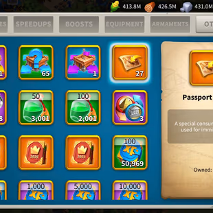 All Platform: 77M - Vip 16 - 12 Commanders - 29 Passport -  5k6Gems - 2 Farm -  1 Skin Houses - Image 5