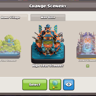 285-XP🔥COSMIC SCENERY🔥TH18 CLOSE MAX!! HIGH SEAS SCENERY!! HEROES 81!80!45!52!26!6!! OBSTACLES BASE DECORATED  - Image 5