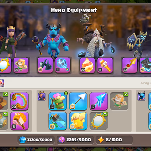 💫[ ALL 16 EPIC - TH-18 CLOSE MAX ]💫5 HEROS - WALLS - PETS [MAX] | TROOPS MOSTLT [MAX] | SB-DC-EB [MAX] - 16X EPIC - Image 5