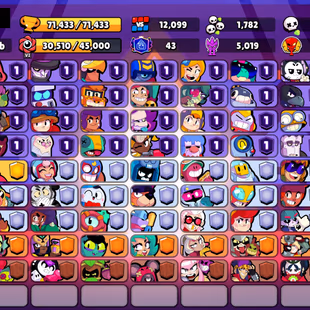 ⭐351 SKINS⭐71.400 TROPHIES | 101 BRAWLERS | 63 HYPERCHARGE | 65 MAX | 43 PRESTIGE | 19 BUFFIES - Image 3