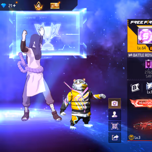 X172|Lvl 64|44 CHARACTER|141 COSTUME(6 MYTHIC)|47 VEHICLE|238 WEAPON(4 EVO+42 MYTHIC)|COBRA MP40 LVL 3|SCORPIO M1014 LVL - Image 1