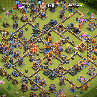 🔥TH 18 ALMOST MAX-XP 231-[ 7 EPIC EQUIPMENT MAX FA 26 FB 20-HERO MAX-DEFENSE MAX-NC FREE-665 MEDALS-BEST DEAL - Image 2