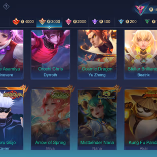 ALMOST MEGA ||SKIN-460 || LEGEND 2 || GRAND-12 || EXQUISITE-14|| EXALTED COLLECTOR-1 || HEROS-130|| ALL MAX  EMBLEM|| - Image 5