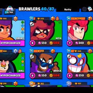 10K TROFIES BS ACCOUNT | BRAWLERS 40 | 3 Hyper | SKINS 26 | MANY PINS Available | NC FREE - Image 3