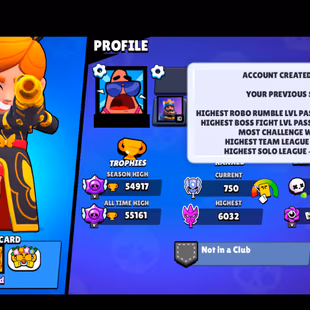 RARE PIN | 291 SKINS | 54.900 TROPHY | 98 BRAWLERS | 25 HYPERCHARGED | 32 MAXED BRAWLERS | 8 BUFFIES - Image 6