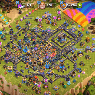 🔥[ TH-18 NEAR MAX - 8000 GEMS]🔥5 EPIC MAX: SB-AF-FB-RS-EB-FA [MAX] | HEROS - WALLS - BH MAX | PETS - TROOPS ALMOST MAX - Image 1