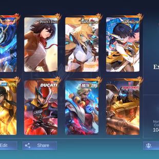 EXALTED 1 ACCOUNT || 1 LEGEND || 13 GRAND || 10 EXQUISITE || SKINS 404 || HIGHEST RANK IMMORTAL 119 - Image 2