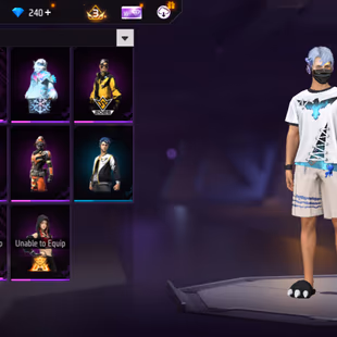 X269|Lvl 34|8 CHARACTER|18 COSTUME|11 VEHICLE|30 WEAPON(1 EVO)|DEMONIC FAMAS LVL 3|SUNRISE M4A1|RED RING FIST - Image 5