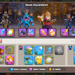 [EE69] 🌟DRAGON DUKE LVL 18🔥 [TH18 MAX] 5HERO/WALLS/PROFILE MAX | GOOD EPIC | BUILDER HUT MAX | BB MAX | RENAME FREE - Image 7