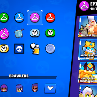 🔥22k Trophies🔥 || 81 Brawlers || 16 Max || 12 Hyper || 206 Exclusive Skins || Cheapest Account - Image 5