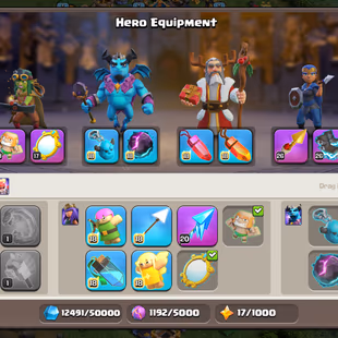 🔥RARE[32000GEMS]WAR ARENA SCENERY💎SUPERIOR TH18 | EPIC EQUIPMENTS | NC AT 500 GEMS | BB FULL MAX | INSTANT DELIVERY | - Image 8
