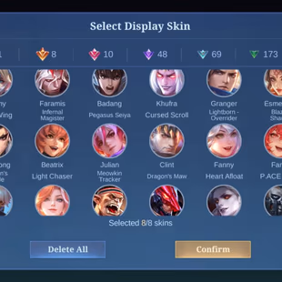 GOOD HYPER EXP MAGE ACC || JHON LEG YSS COLL XBORG METRO ZERO || RARE SKINS || 333 SKINS || EX IMMORTAL - Image 5