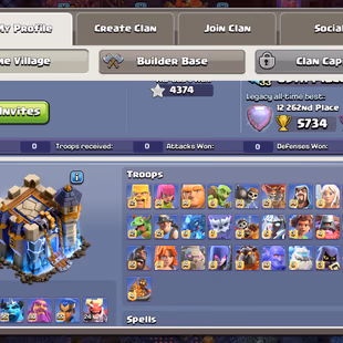 🔥302 HIGH XP LEVEL🔥[TH18] 6 HERO MAX || DEF/WALLS/ALL TROPS MAX || ALMOST 13 EPIC EQUIPMENT MAX || 4x RARE SCENERY || - Image 3