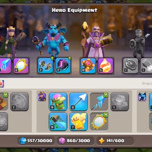  High Xp-214 Th12 full max account || 1600 gems | 4x epic equipment | Clash-A-rama scenery available  || rename 1k  - Image 8