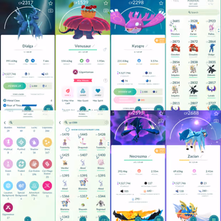 1903 Level 70 Meloetta100 Zacian100 Shiny Shadow Mewtwo Shiny Rayquaza Shiny Dialga Origin Shiny Palkia Origin - Image 3