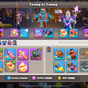 🌟 13 EPIC EQUIPMENT MAX 🌟 PREMIUM TH-18 MAX | 5X HEROES MAX | DEFENCE MAX | LEAGUE WARDEN | LEAGUE KING | 7X SCENERY  - Image 8