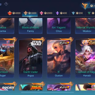 Hot Offers Mega Col III-455 Skins-Legend Freya x Gusion-Fanny Aspirantt-Naruto Lukaz-Allstars Moskov-Starwars Argus-Cho - Image 5