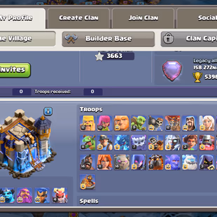 🔥TH 18 ALMOST MAX-XP 254-[ 8 EPIC EQUIPMENT MAX-HERO MAX-DEFENSE MAX-NC YES-3 BUILDER HELPER MAX-FROST SCENERY AND SKIN - Image 4