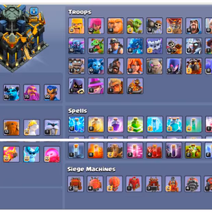 🔥[AT]🔥 Th17 LITERALLY MAX ACCOUNT || HERO(100-100-75-75-50) || ALMOST MAX LAB || MAX DEFENCE || ALMOST MAX  EQUIPMENT - Image 2