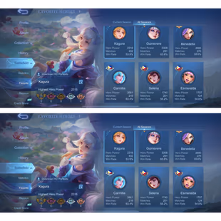 MOONTON | LV 84 | WR 55🔥 | SAKURA KALEA - SANRIO FLORYN⛄ - COVENANT LESLEY - SL FREDRIN | HERO 94 | SKIN 179 | BP 12K - Image 4