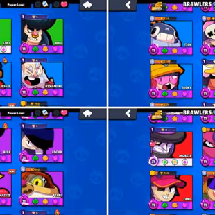49K Trophies LVL182 | 99/101 Brawlers | 42 Max Brawlers - 34 Hypercharges | 262 Skins | 687 Pins | 373 Icons | 173 Spray - Image 4