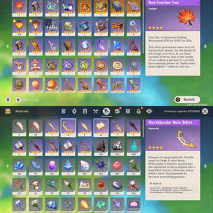 All Platform - EU - AR57 - 64 Character 19 5'Star - 6 Weapon 5'Star - Arlecchino - Xilonen - Navia - Zhongli - Yelan - C - Image 5