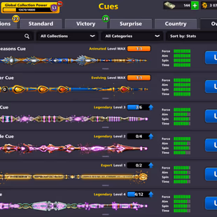 PREMIUM CUES MAX ACCOUNT | Level 153 | 3 Billion Coins | 16 Legendary Cues | CCP 53 | Fresh Account - Image 5