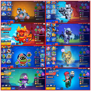 🔥 [MOST RARE] 6 DIGIT TAG | STAR SHELLY WITCH SHELLY | 500 SKINS | METEORIC FAME 2 | 96K TROPHIES | ALL MAXED BRAWLERS - Image 5