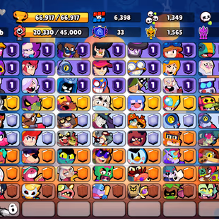⭐402 SKINS⭐71.000 TROPHIES | 101 BRAWLERS | 63 HYPERCHARGE | 65 MAX | 30 PRESTIGE | 22 BUFFIES - Image 3