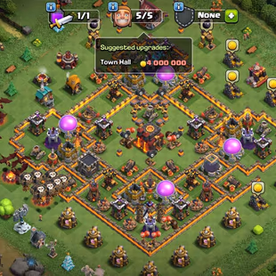 FULLY MAX TH-10 | [6EPIC-S.BALL-D.CROWN-F.ARROW] | HERO-40-40-20 | NC FREE | NOTHING LEFT FOR UPGRADE | KING-QUEEN SKIN - Image 2