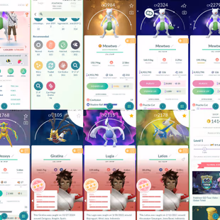 [G290] LEVEL 61 STACKED ACCOUNT I 3x SHINY MEWTWO (1 LUCKY ) I 14141 POKECOIN I 22 SHINY LEGENDARY I 332 SHINY I 202 LEG - Image 2