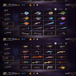 iOS/Android- Global - Level 60 - Rank Diamond - Set 112 - Emote 41 - Weapon 270 - Artifact 3 - Mythic 39 - Epic 76 - Cod - Image 4