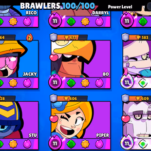 🔥52 MAX BRAWLER WITH 46 HYPERCHARGED🔥42.5K TROPHY-300 SKINS!!NC FREE!! INSTANT DELIVERY -BEST DEAL - Image 5