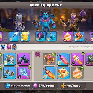 RAREST🔥 7240 WAR STAR💎 TH 17 [] MAX HERO -LEAGUE KING -3 SCENERY - 276 XP- ALL EQUIPMENT - OBSTACLE - BH 10 - 4K GEMS - Image 7