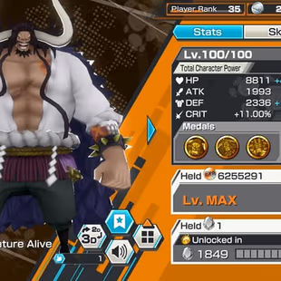 [4122][IOS+ANDROID] 11 EX - 8 Max - Kizaru + Light + Garp + Kuzan + 2 Kaido + S-Snake + Roger + Lucci , Support 161 - Image 5