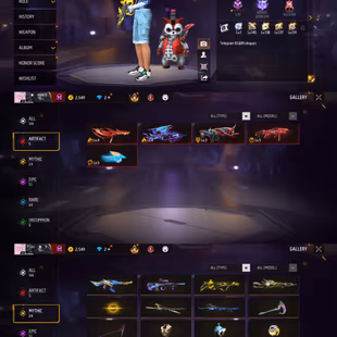 iOS/Android- Global - Level 59 - Rank Diamond - Set 53 - Emote 29 - Weapon 144 - Artifact 5 - Mythic 24 - Epic 51 - Code - Image 3