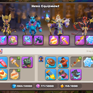 🔥TH 18 99 PERCENT MAX🔥XP 277-18K GEMS-3 EPIC MAX FB 26 ALL 20-2 LEAGUE SKINS & WAR ARENA-NC 500-FULL WALLS MAX-BEST - Image 6