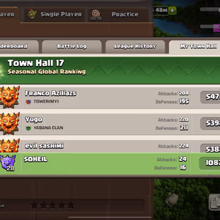 💎RARE LEAGUE SKINS 💎TH 17 [] 32 EQUIPMENTS [] MAXED HERO - 546 GEMS - 240 XP - 2531 WWS - RENAME 1K  - Image 6