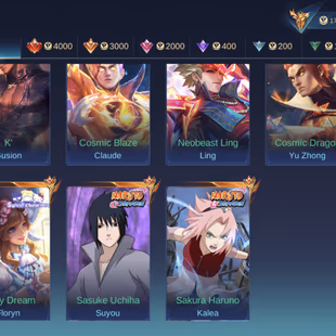 MM337|Lv128|463Skin|MEGACOLLECTORV|3LEGEND|KOF Gusion|ASPIRANTS Layla|3NARUTO|SAINTGOLD Chou|SOULVESSELS Aamon|ALLSTAR M - Image 3