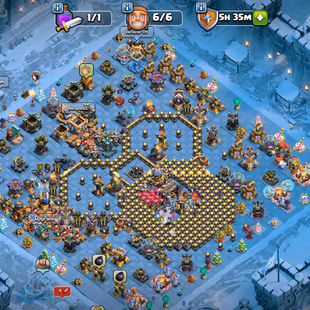 🌟RARE GERMANY LOCAL 🌟11 EPIC MAX | TH 18 MAX DEFENCE | FROST AGE FULL SKIN SET | LEAGUE KING | 4X RARW SCENERY  - Image 2