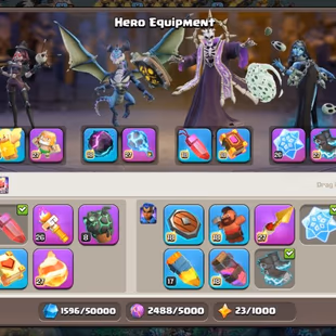 COMBO🍁SUPER HIGH TH 18 A/C💎19 LEGENDARY HEROS SKINS | EPIC MAX EQUIPMENTS | 5 EPIC SCENERIES | RARE SKINS & OBSTACLES - Image 6