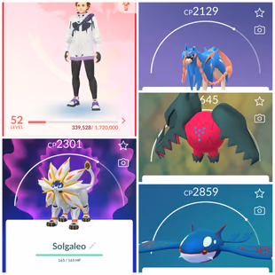 Lvl 50+ [Solgaleo/Lunala] | 47 Legendary | Kyogre | Zacian | Lugia | Ho-Oh | Regidrago | Regieleki | Valor | 952 - Image 1