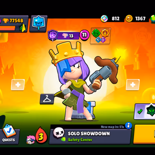 390 SKINS | 77.500 TROPHIES | 100 BRAWLERS | 45 HYPERCHARGE | 61 MAX | 48 PRESTIGE | 14 BUFFIES - Image 1