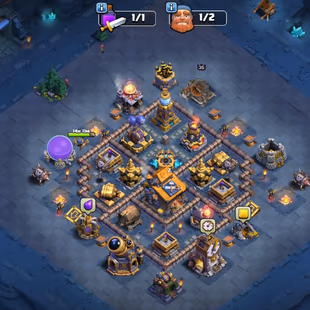 🔥[3 EPIC EQUIPMENT MAX]🔥TH 18 4 HERO MAX || BK 105 AQ 105 MP 52 GW 75 RC 50 || 19 HERO SKIN || BUILDER BASE MAX - Image 6