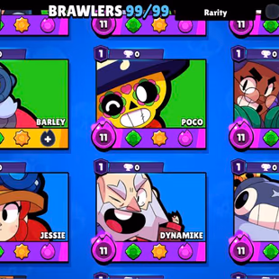 95.5K TROPHIES-90MAX BRAWLERS-99 BRAWLERS -70 HYPERCHARGED-449 SKINS-LEGENDARY 2025 🔥 CHALLENGER COLT🔥Virus 8 BIT - Image 6