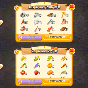 🔥AFFORDABLE FARM LEVEL 112🔥 BARN 12001:12000 | SILO 55:3100 | 1349 DIAMOND | 15 MILLION COINS | CHECK PHOTOS | INSTANT - Image 1